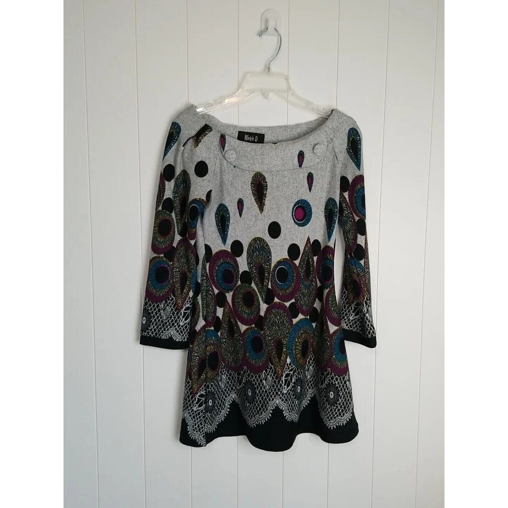 Mickie D Dress Women's Small Size Abstract Paisley Retro